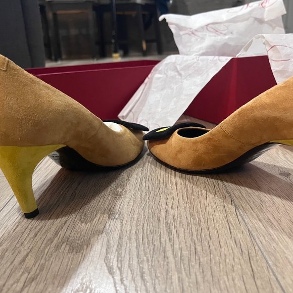 authentic roger vivier 35 belle de nuit Volpe/nero/limon color matching - Picture 7 of 11